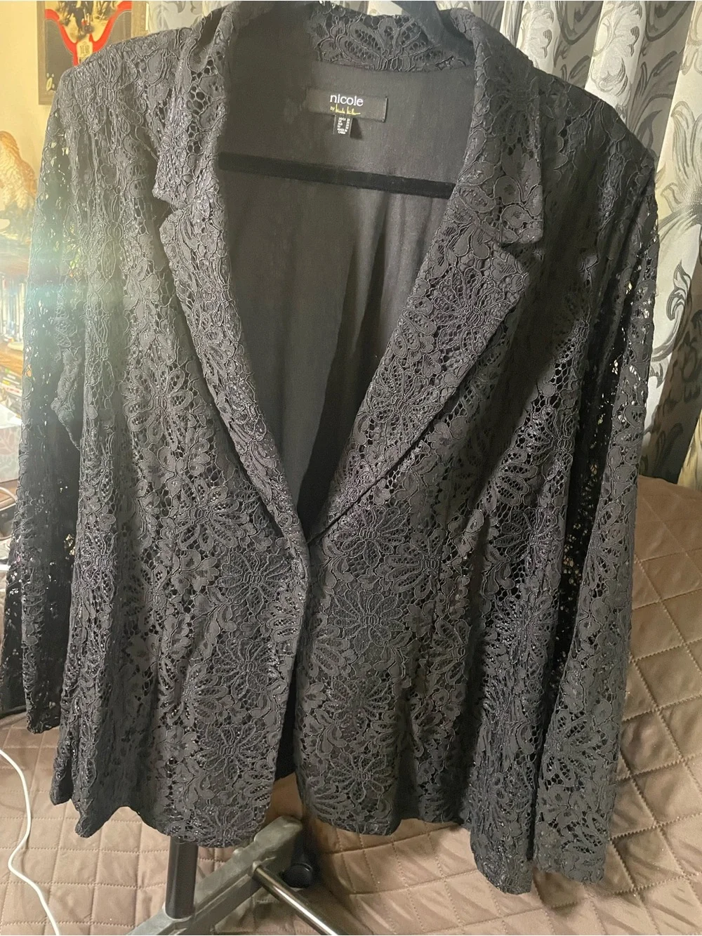 Nicole Black Lace Blazer Jacket